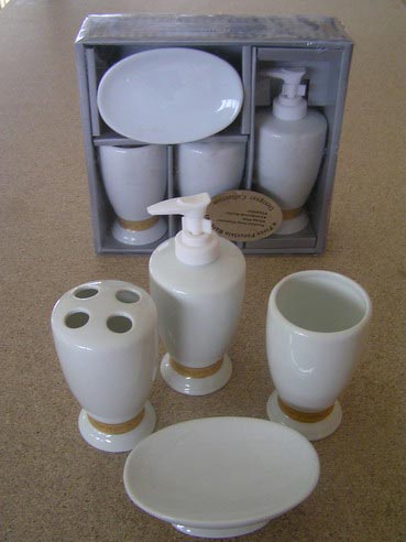 Набор для ванной комнаты RGW HW 60026A керамика, 4 предмета