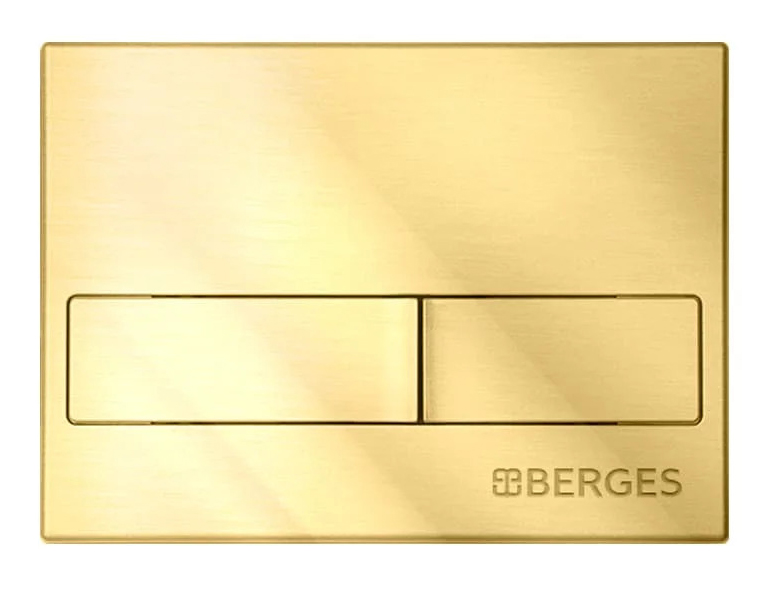 Клавиша смыва Berges Novum L9, золото глянец