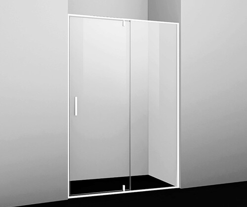Душевая дверь Wasserkraft Neime 19P04 90x200, стекло прозрачное / профиль белый