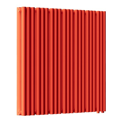 Радиатор стальной Empatiko Takt LR2-832-500 Scarlet Red 832x536 42 секции, вертикальный 2-трубчатый, нижнее подключение, красный рябиновый