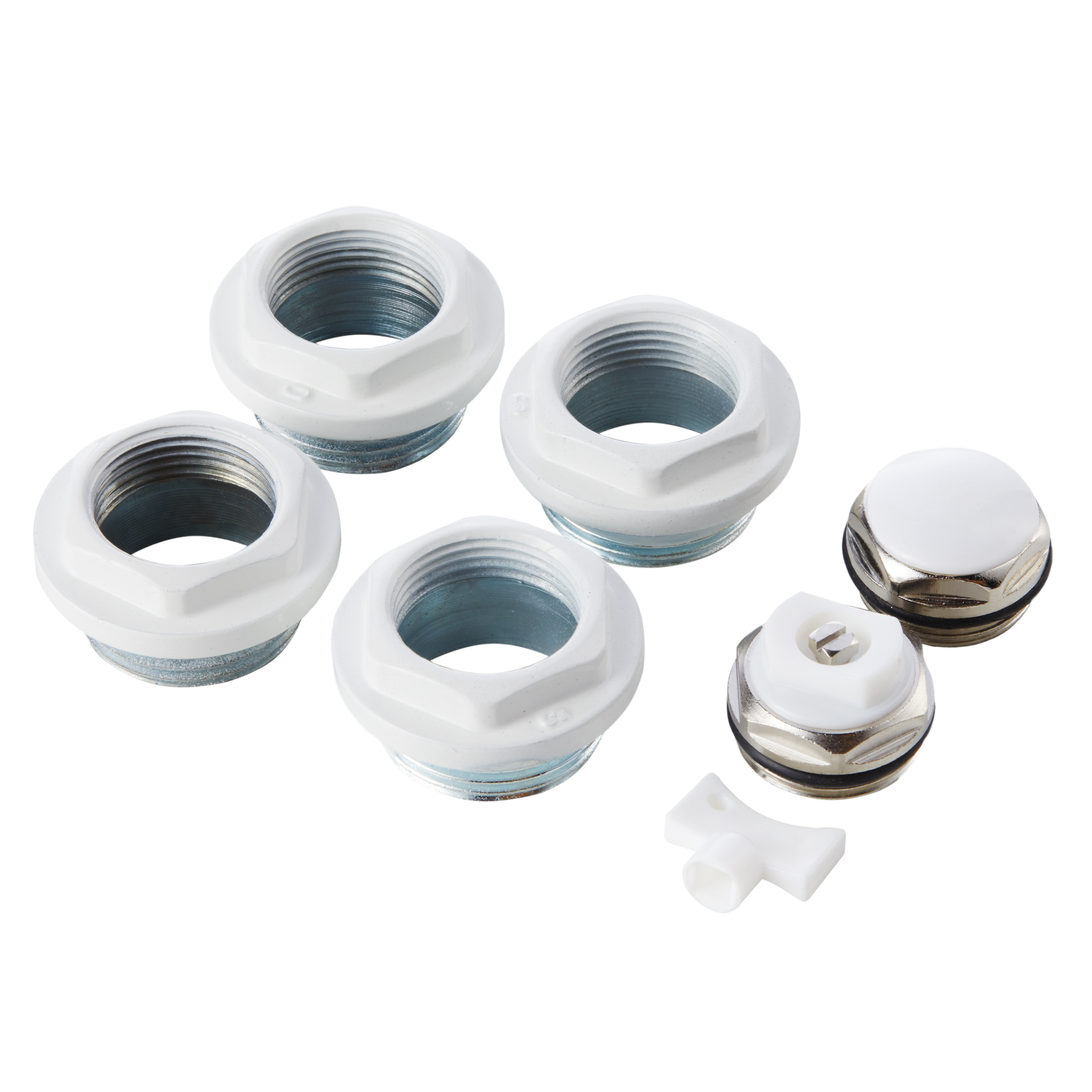 Монтажный комплект Royal Thermo для секционных радиаторов, 3/4'', white (белый)