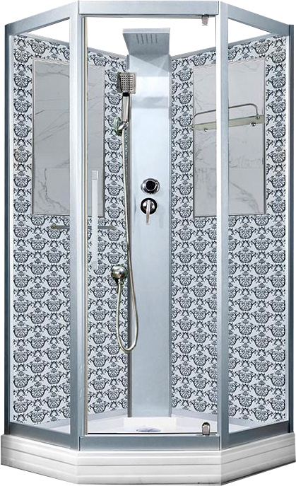Душевая кабина Niagara Lux 7799WBK 90x90 см, стекло прозрачное / профиль хром