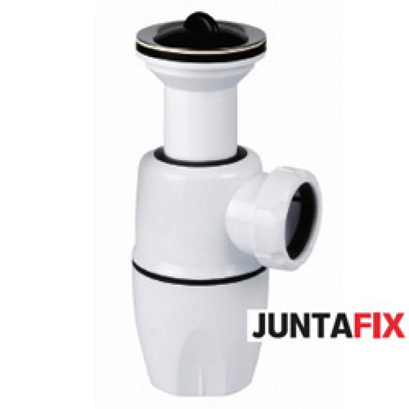 Сифон для мойки или раковины Jimten S-836 Juntafix 1-1/2" (40 мм) бутылочный регулируемый с выпуском, с гайкой