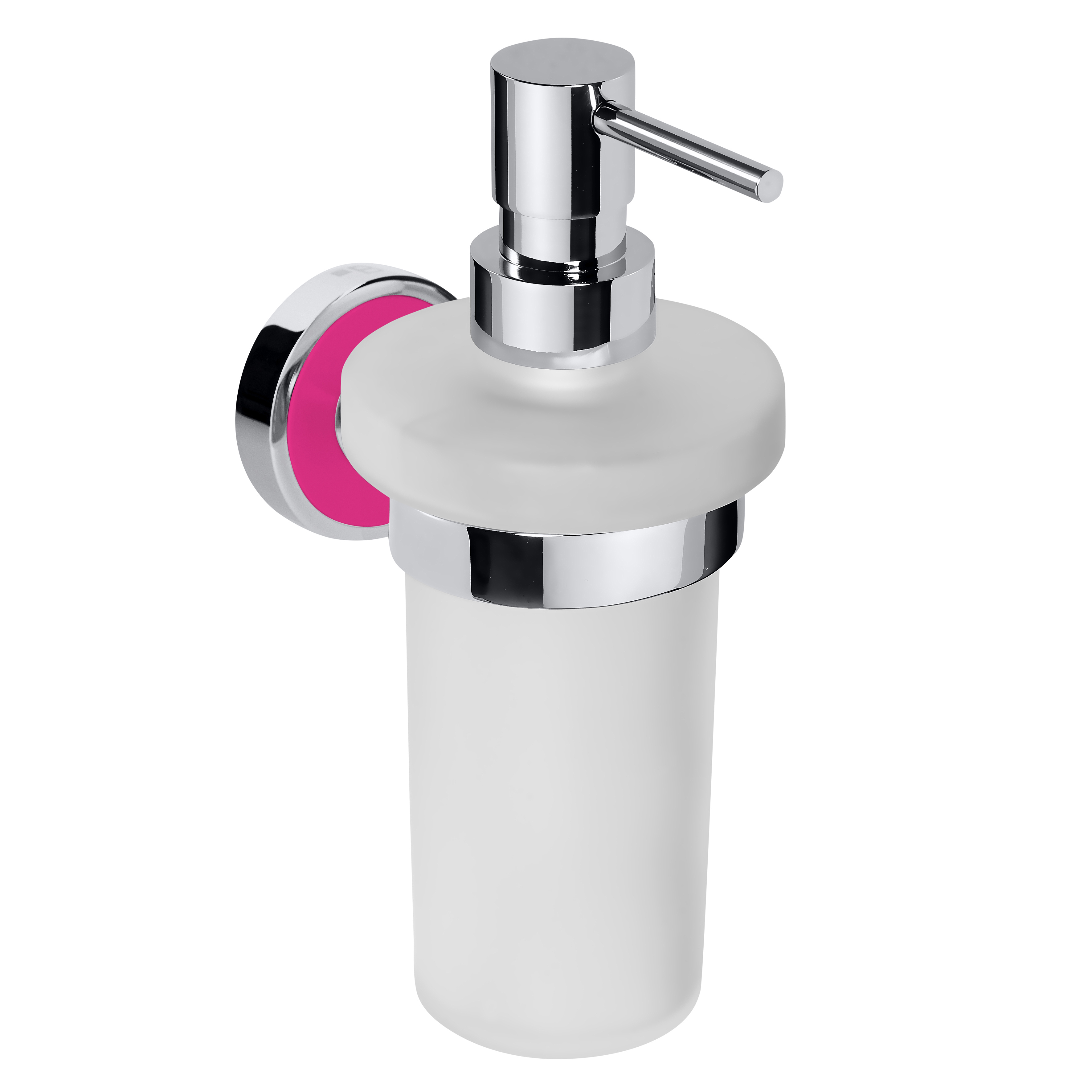 Дозатор  Bemeta Trend-I для жидкого мыла, стекло матовое, розовый