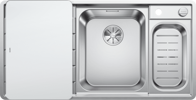 Мойка кухонная Blanco Axis III 6 S-IF чаша справа, сталь / зеркальная полировка