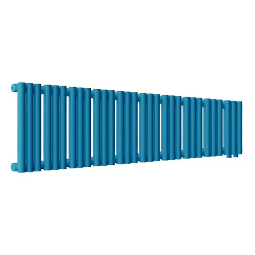 Радиатор стальной Empatiko Takt R1-1192-200 Dreamy Blue 1192x236 30 секций, вертикальный 1-трубчатый, нижнее правое подключение, синий (Dreamy Blue)