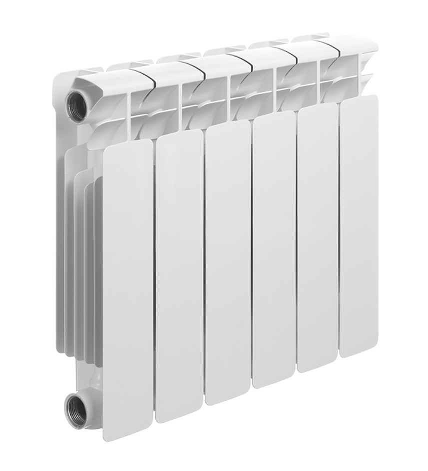 Радиатор биметаллический Rifar Base 350, 6 секций, боковое подключение