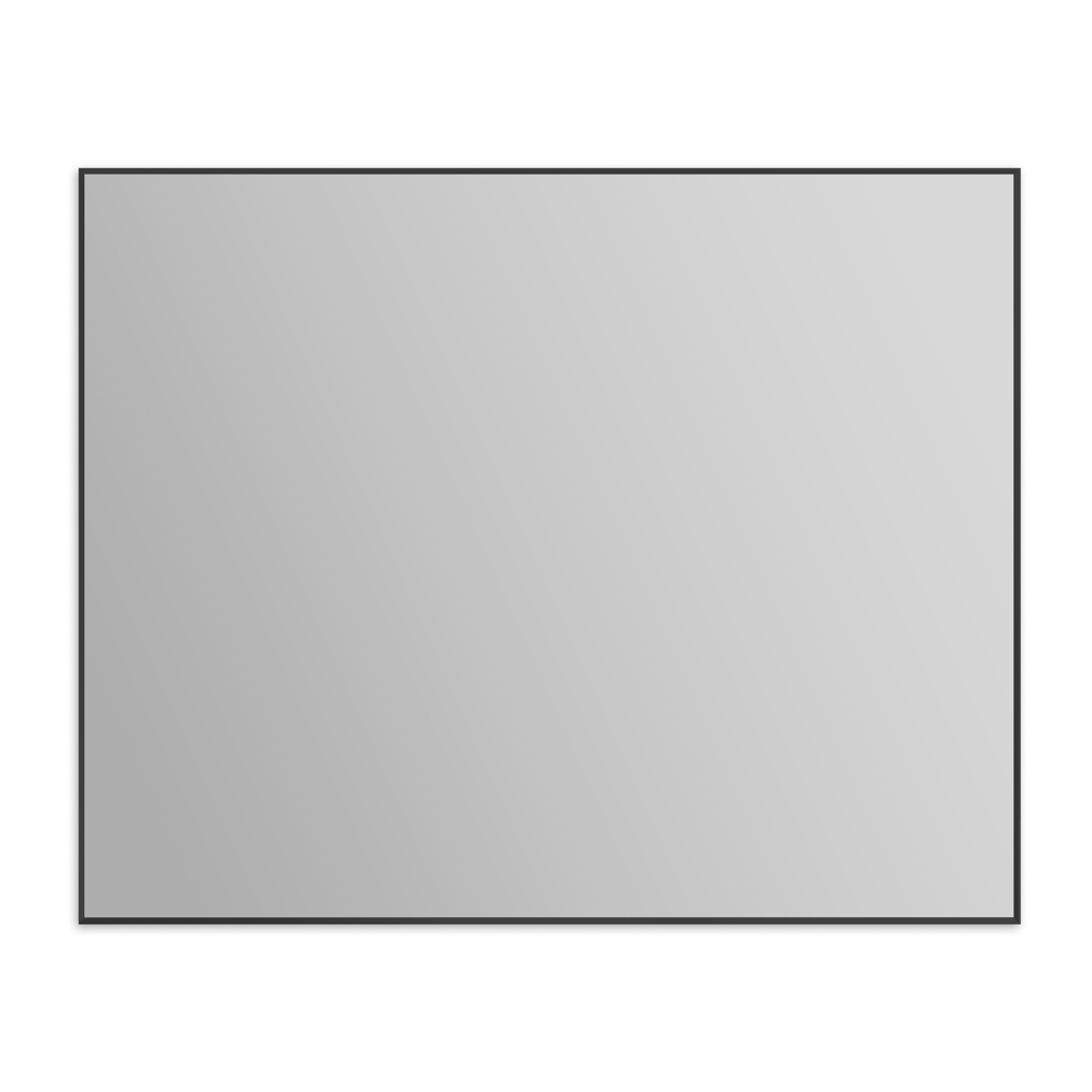 Зеркало BelBagno SPC-AL-1000-800 Nero 1000x20x800 в алюминиевой раме, без подсветки, черный