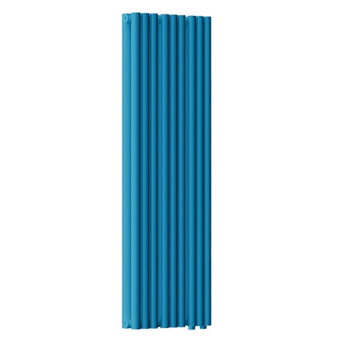 Радиатор стальной Empatiko Takt LR2-352-1750 Dreamy Blue 352x1786 18 секций, вертикальный 2-трубчатый, нижнее подключение, синий (Dreamy Blue)