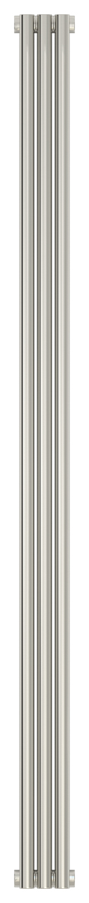 Радиатор стальной Сунержа Эстет-1 1800х135 3 секции, однорядный универсальный, зеркально полированная нержавеющая сталь