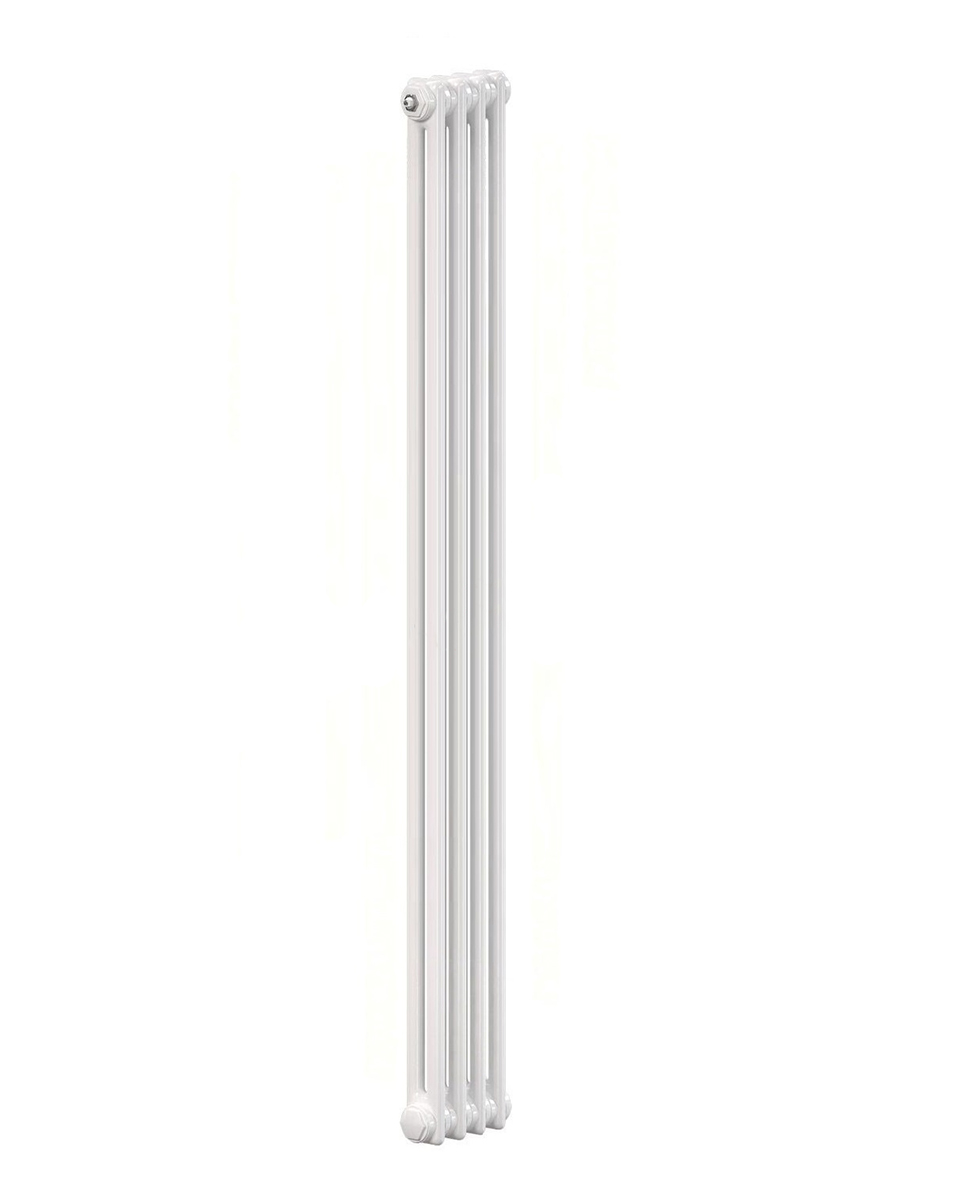 Радиатор стальной Zehnder Charleston Completto 2180 вертикальный двухтрубчатый, 4 секции, боковое подключение, белый