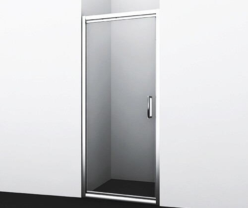 Душевая дверь Wasserkraft Salm 27I12 100x200, стекло прозрачное / профиль серебро