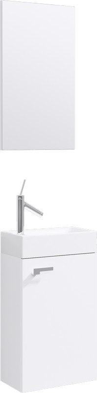 Комплект мебели для ванной комнаты Aqwella Master Box Leon: тумба 40 см с раковиной и зеркало
