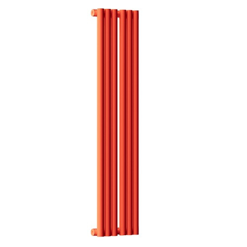 Радиатор стальной Empatiko Takt S1-232-1750 Scarlet Red 232x1786 6 секций, вертикальный 1-трубчатый, боковое подключение, красный рябиновый