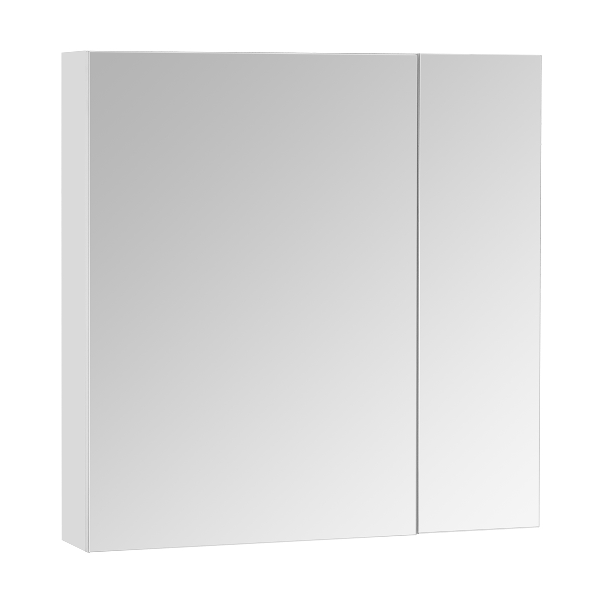 Шкаф зеркальный Aquaton Асти 70, белый / ясень шимо