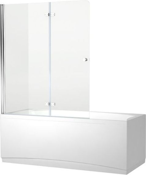 Шторка на ванну Aquanet Beta 4 NF6222-hinge, прозрачное стекло, профиль хром