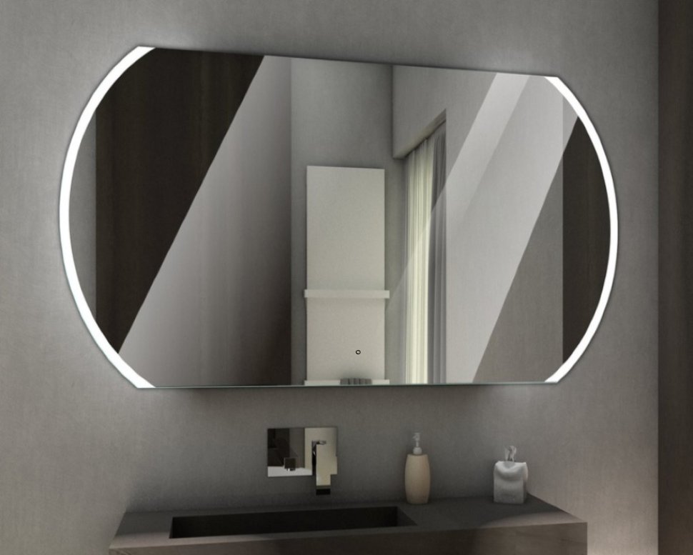 Зеркало Continent Polaris 1000x600 с LED подсветкой