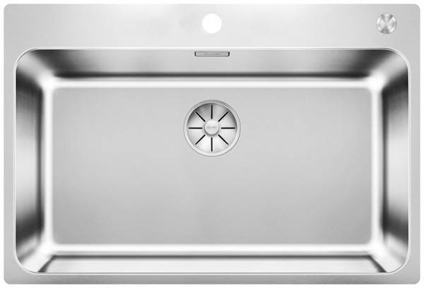 Мойка кухонная Blanco Solis 700-IF/A с отводной арматурой, полированная сталь