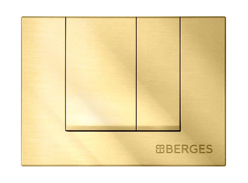 Клавиша смыва Berges Novum S9, золото глянец