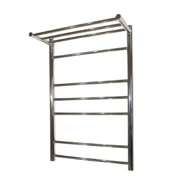 Полотенцесушитель водяной Melodia Shelf Eco 50x80 П6 (1x3x2), хром глянцевый