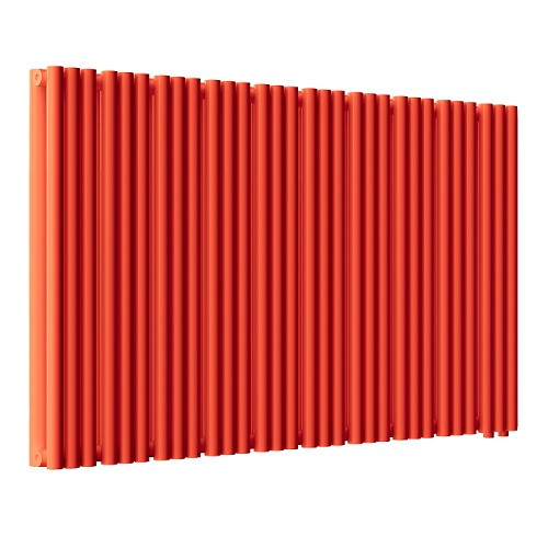 Радиатор стальной Empatiko Takt LR2-1192-500 Scarlet Red 1192x536 30 секций, вертикальный 2-трубчатый, нижнее подключение, красный рябиновый