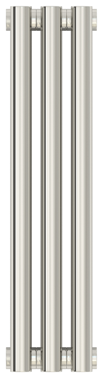 Радиатор стальной Сунержа Эстет-0 500х135 3 секции, однорядный универсальный, зеркально полированная нержавеющая сталь