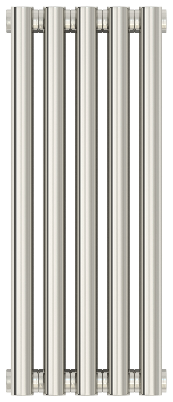 Радиатор стальной Сунержа Эстет-0 500х225 5 секций, однорядный универсальный, зеркально полированная нержавеющая сталь