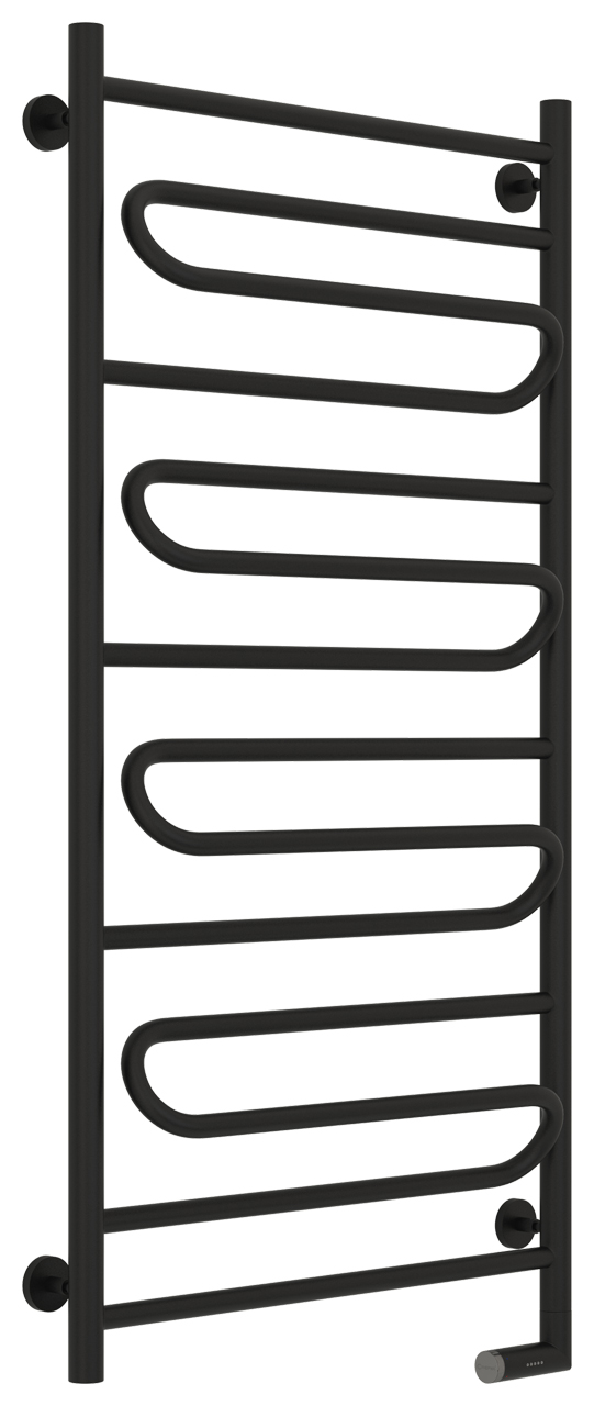 Полотенцесушитель электрический Сунержа Элегия 2.0 1200х600 МЭМ правый, черный матовый