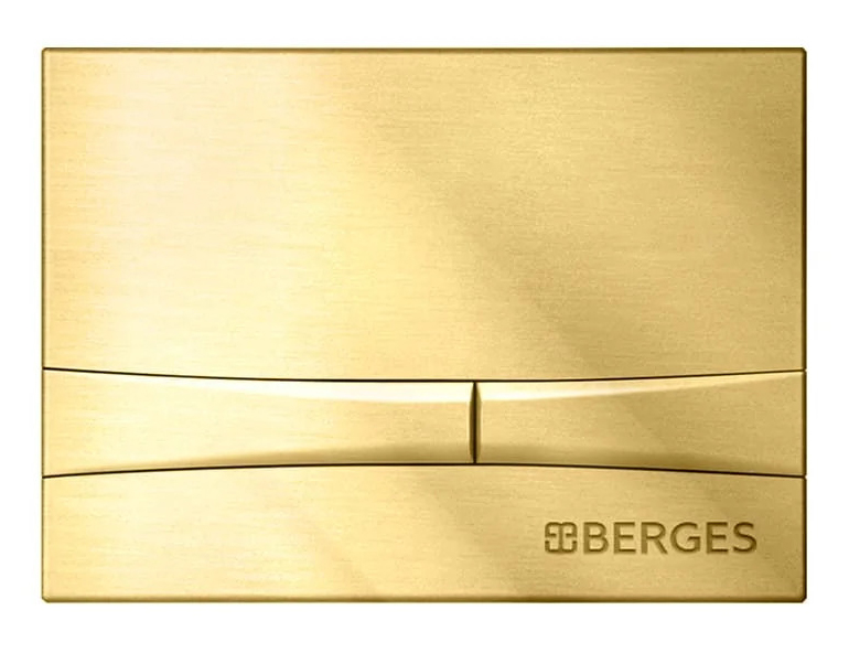 Клавиша смыва Berges Novum F9, золото глянец