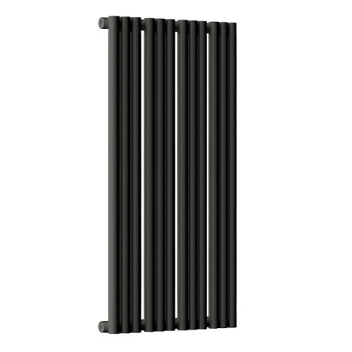 Радиатор стальной Empatiko Takt S1-472-1750 Confident Black 472x1786 12 секций, вертикальный 1-трубчатый, боковое подключение, черный (Confident Black)