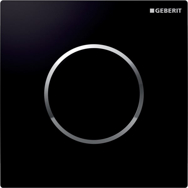 Система управления смывом Geberit Sigma 10 116.015.KM.1 для писсуара, черный / глянцевый хром