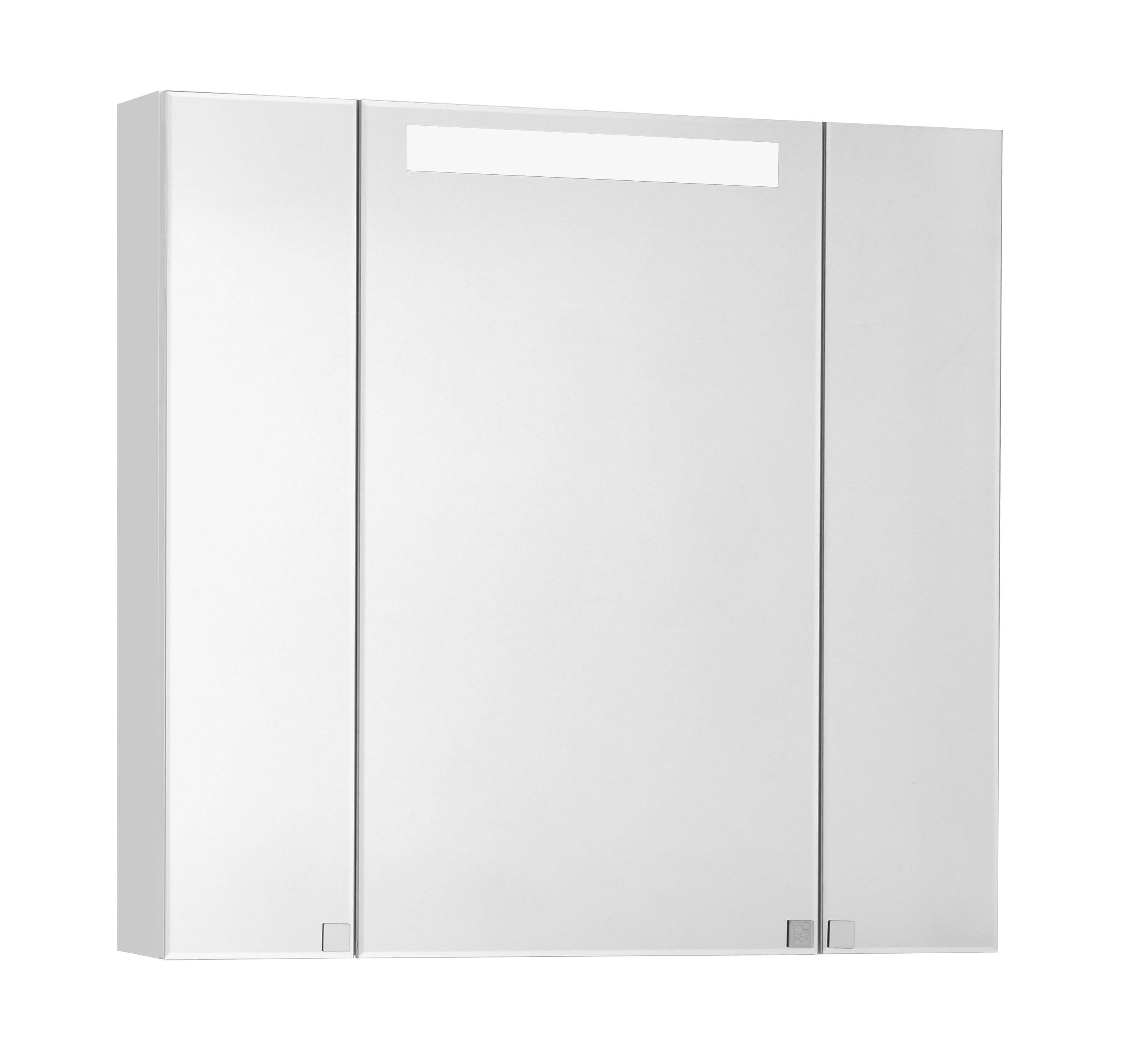 Шкаф зеркальный Aquaton Мадрид 80 М со светильником белый