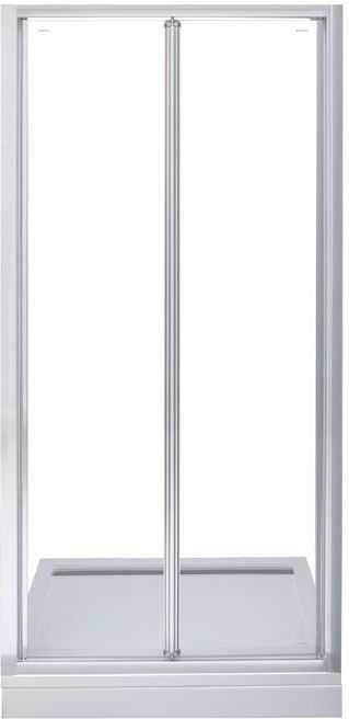 Душевая дверь Aquanet Alfa NAA6422 100, стекло прозрачное, профиль хром