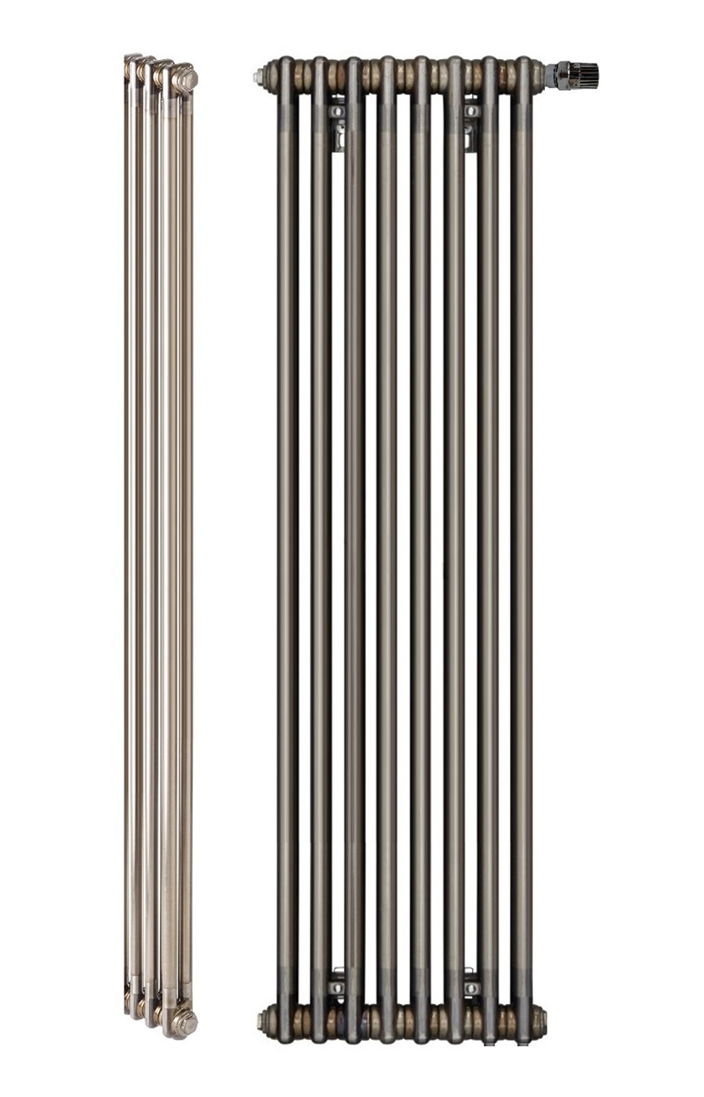 Радиатор стальной Zehnder Charleston Completto 2180 вертикальный двухтрубчатый, 8 секций, нижнее подключение, Technoline 0325 TL