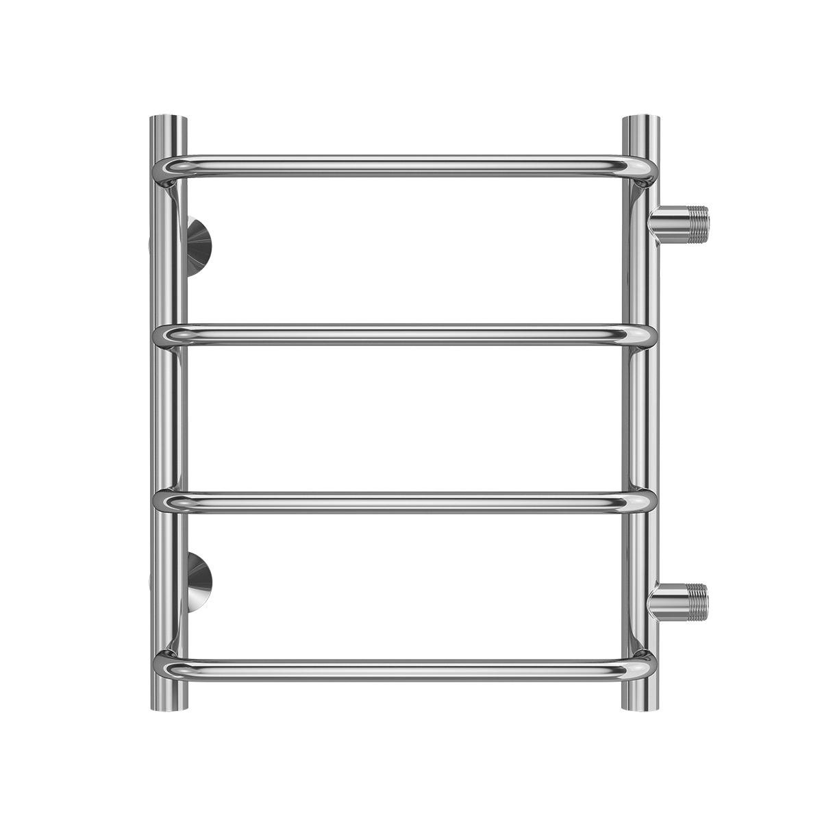 Полотенцесушитель водяной Terminus Стандарт П4 400х500, боковое подключение, м/о 320, хром глянцевый
