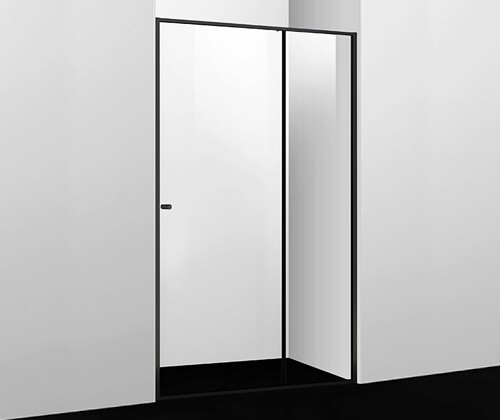 Душевая дверь Wasserkraft Dill 61S13 110x200, стекло прозрачное / профиль черный