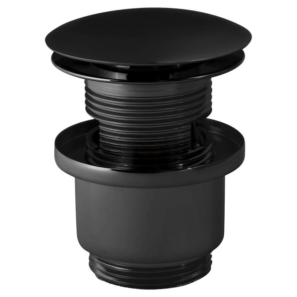 Донный клапан Paffoni ZSCA050NO для раковины универсальный, click-clack, черный матовый