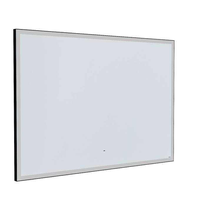 Зеркало Iddis Slide SLI1000i98 100x70, светодиодная подсветка, бесконтактный сенсор, термообогрев, алюминий / черный, черный