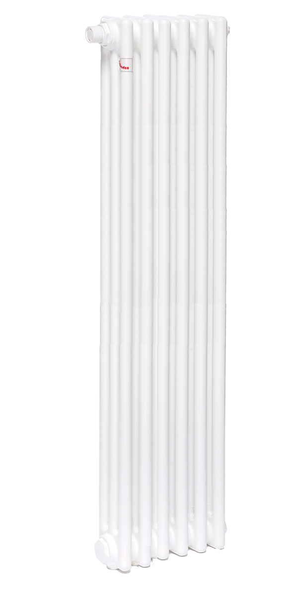 Радиатор стальной Zehnder Charleston Completto 3180 вертикальный трехтрубчатый, 6 секций, нижнее подключение, белый
