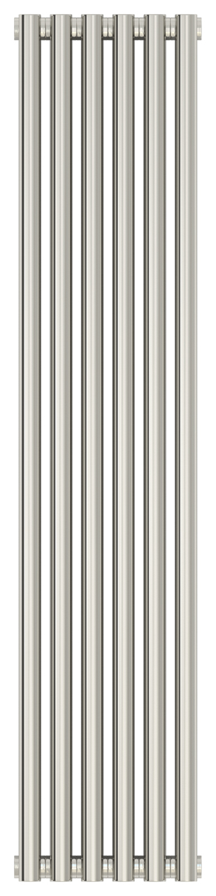 Радиатор стальной Сунержа Эстет-11 1200х270 6 секций, двухрядный универсальный, зеркально полированная нержавеющая сталь