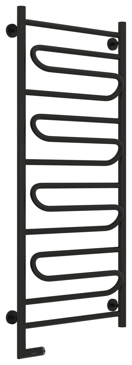 Полотенцесушитель электрический Сунержа Элегия 2.0 1200х500 МЭМ левый, черный матовый