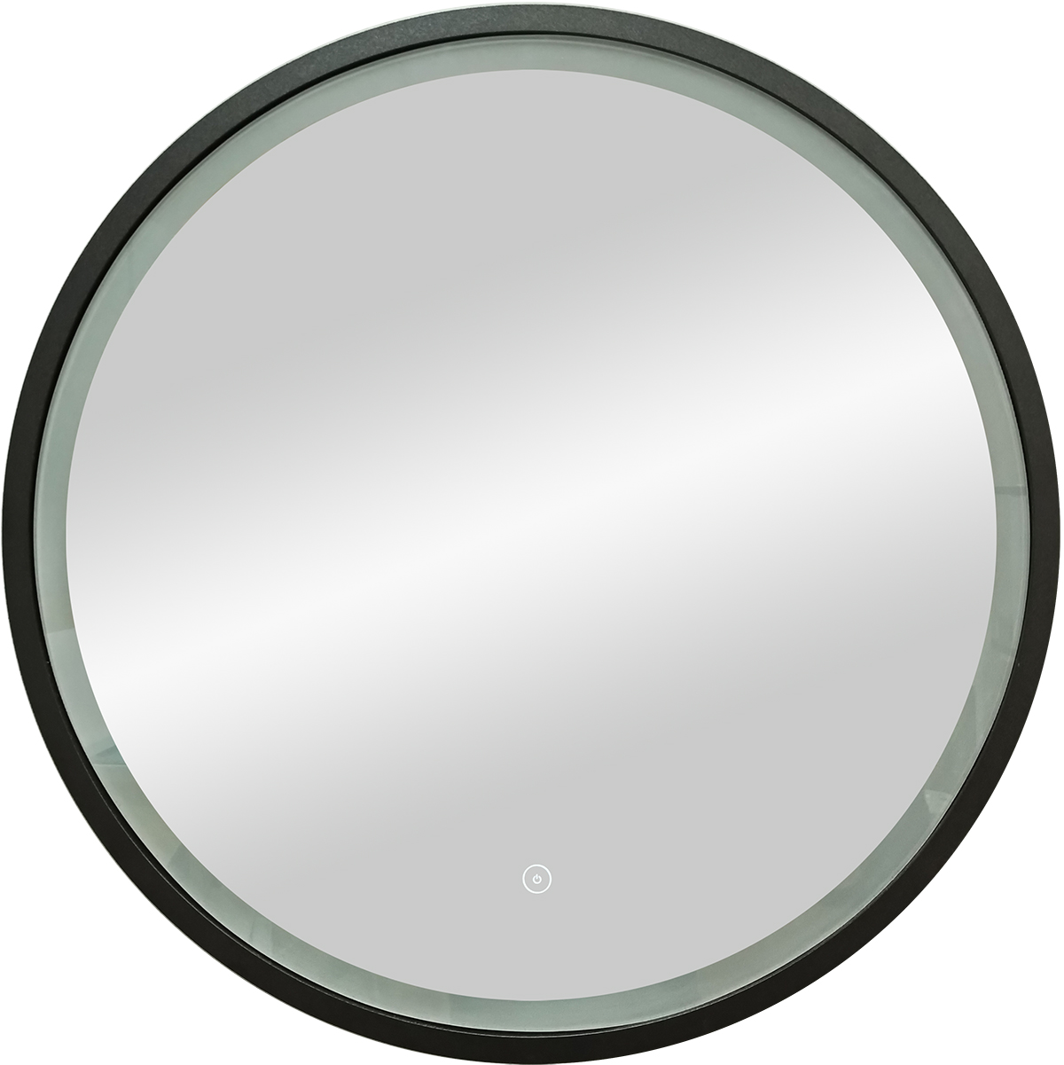 Зеркало Continent Style White D800 круглое, с LED подсветкой, белый