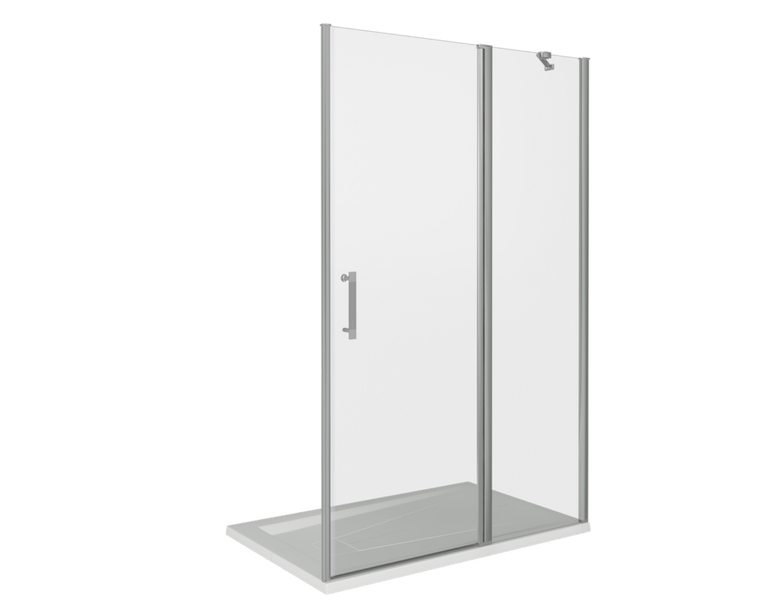Душевая дверь Good Door Mokka WTW-110-C-WE  профиль анодированый алюминий, стекло прозрачное