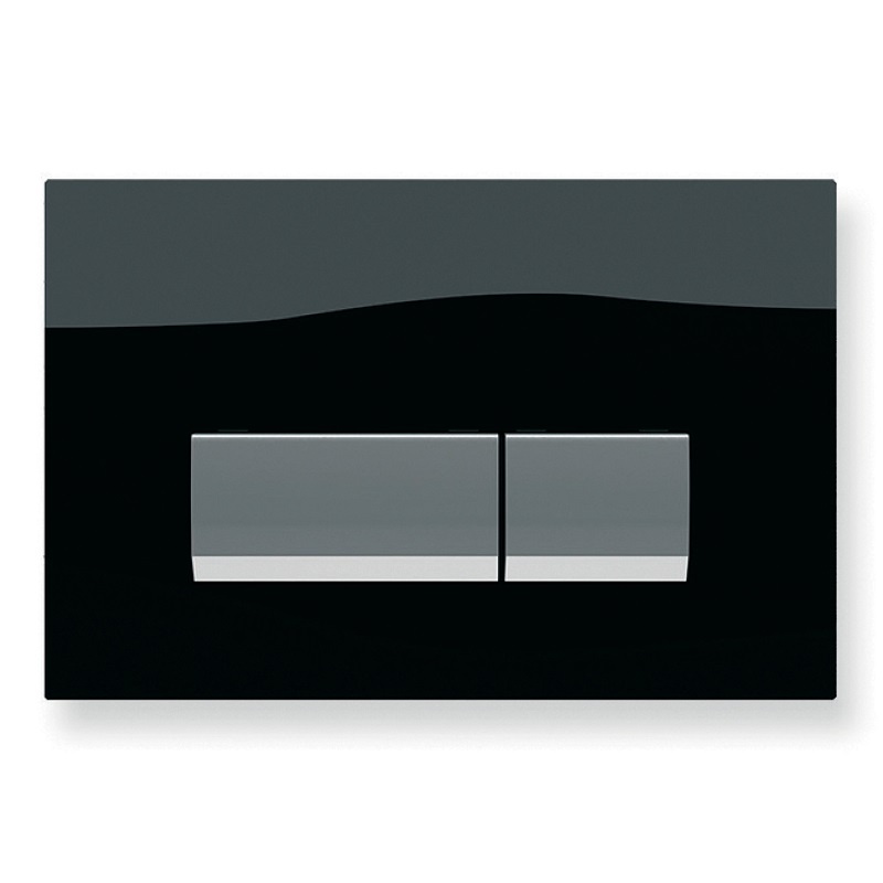 Клавиша смыва Koller Pool Integro Black Glass для инсталляции Alcora ST1200, черный