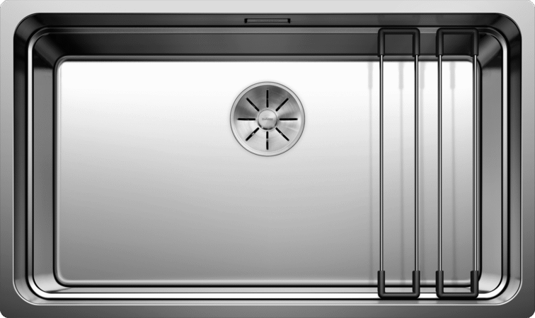 Мойка кухонная Blanco Etagon 700 - IF с отводной арматурой, сталь / зеркальная полировка