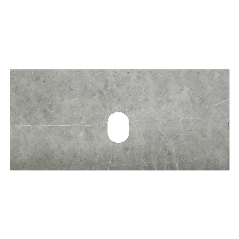 Столешница BelBagno 1000x460x20 без отверстия под смеситель, marmo grigio lucid (серый глянцевый мрамор)