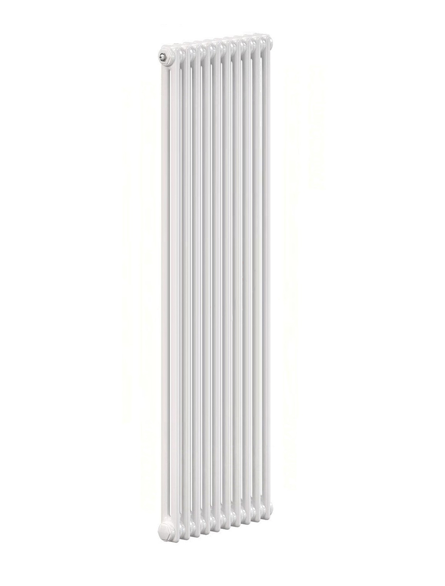 Радиатор стальной Zehnder Charleston Completto 2180 вертикальный двухтрубчатый, 10 секций, боковое подключение, белый