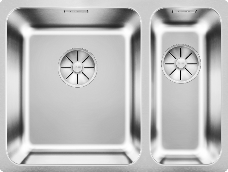 Мойка кухонная Blanco Solis 340/180-IF с отводной арматурой, чаша слева, полированная сталь
