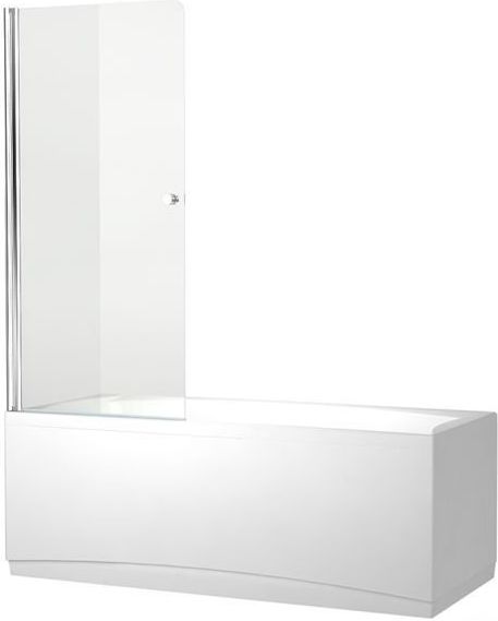 Шторка на ванну Aquanet Alfa 1 NF6211, прозрачное стекло, профиль хром