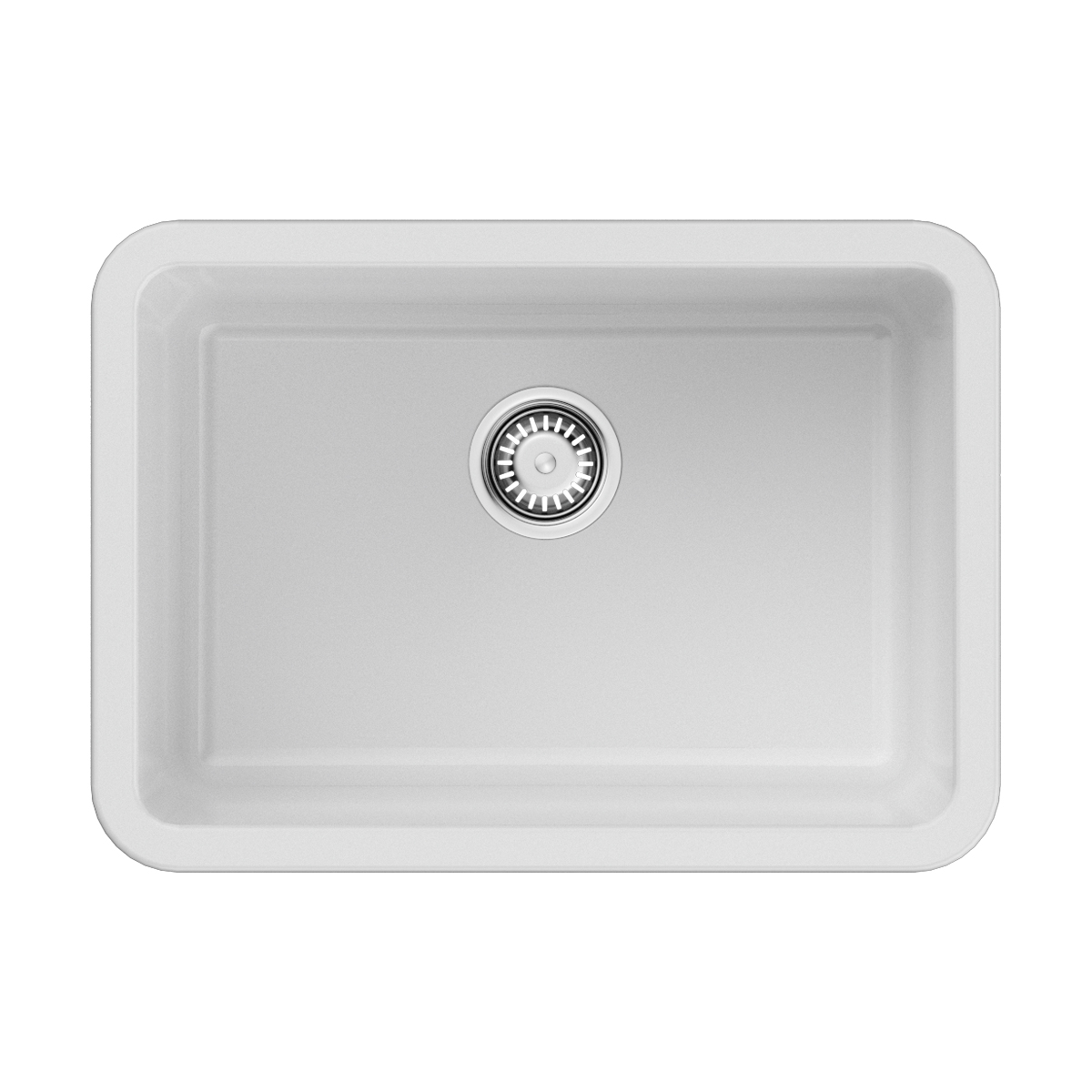 Мойка кухонная Omoikiri Torishima 67-U/ I-WH Glossy natceramic / белый